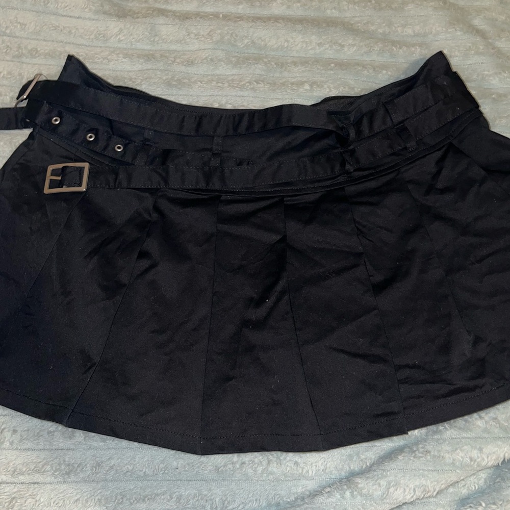 Black Mini Skirt with Shorts
